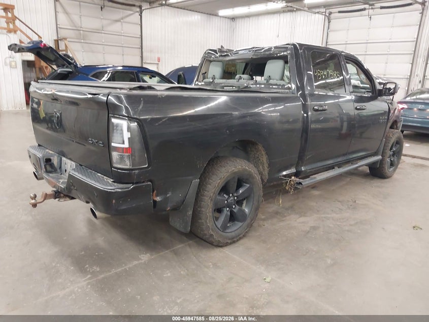 Vin: 1c6rr7tt2js125896, lot: 46446757, ram 1500 big horn  4x4 6'4 box 20184