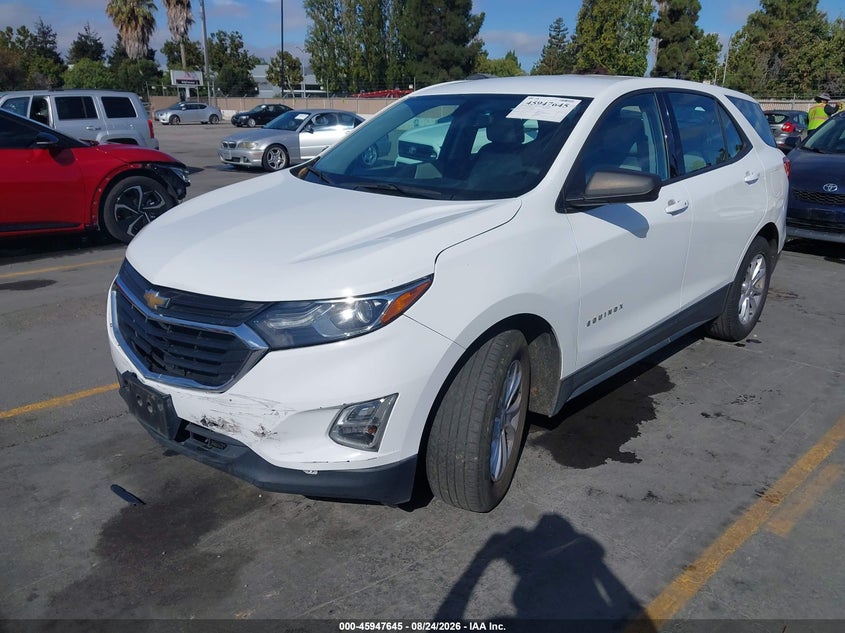 2019 Chevrolet Equinox Ls, Обычный износ, IAAI, VIN 3GNAXHEV6KS557453 — фото 2