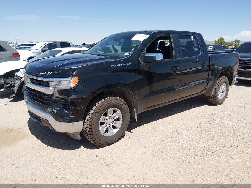 2025 Chevrolet Silverado, Удар ззаду, IAAI, VIN 1GCPACED0SZ134496 — фото 2