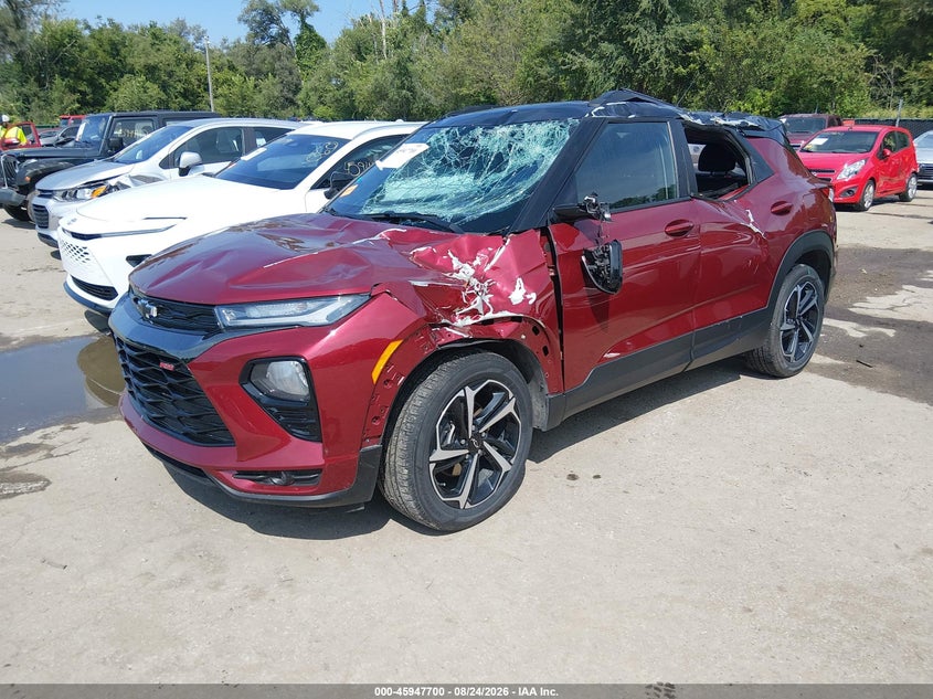 Vin: kl79musl2pb147491, lot: 46446872, chevrolet trailblazer awd rs 20232