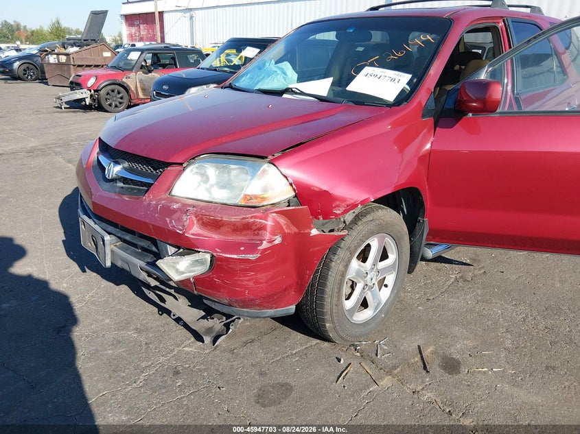 ACURA MDX 2003 VIN 2HNYD18823H535199