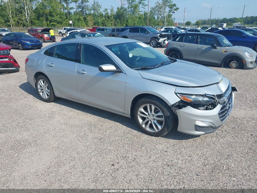 2020 Chevrolet Malibu Fwd Lt, Front, IAAI, VIN 1G1ZD5ST6LF036981