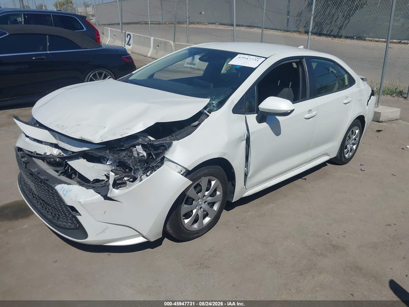 2021 Toyota Corolla, Front & Rear, IAAI, VIN JTDEPMAE1MJ155658 — photo 2
