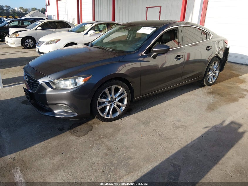 2016 Mazda 6, Левый зад, IAAI, VIN JM1GJ1V54G1483454 — фото 2