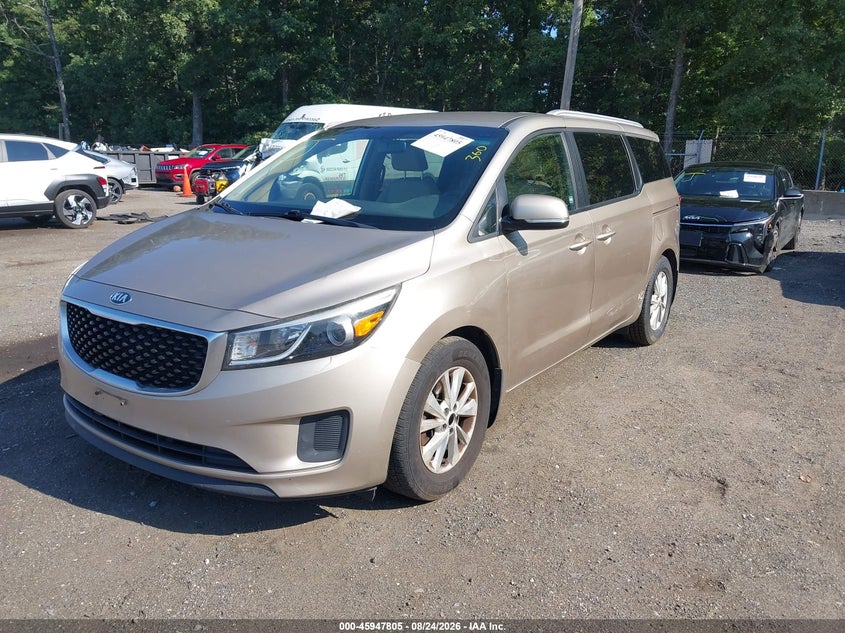 2016 Kia Sedona, Звичайний знос, IAAI, VIN KNDMB5C16G6107123 — фото 2
