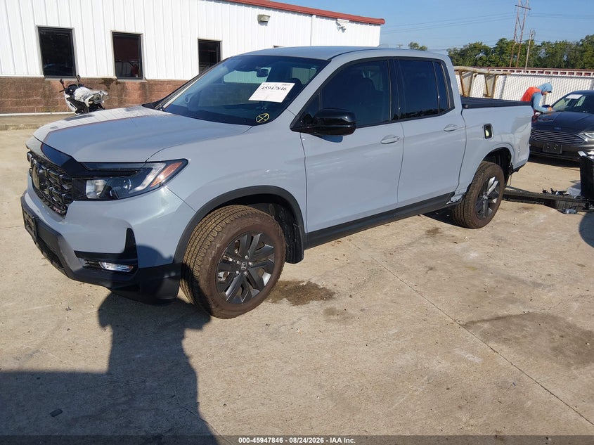 2025 Honda Ridgeline, Rear, IAAI, VIN 5FPYK3F14SB009875 — photo 2