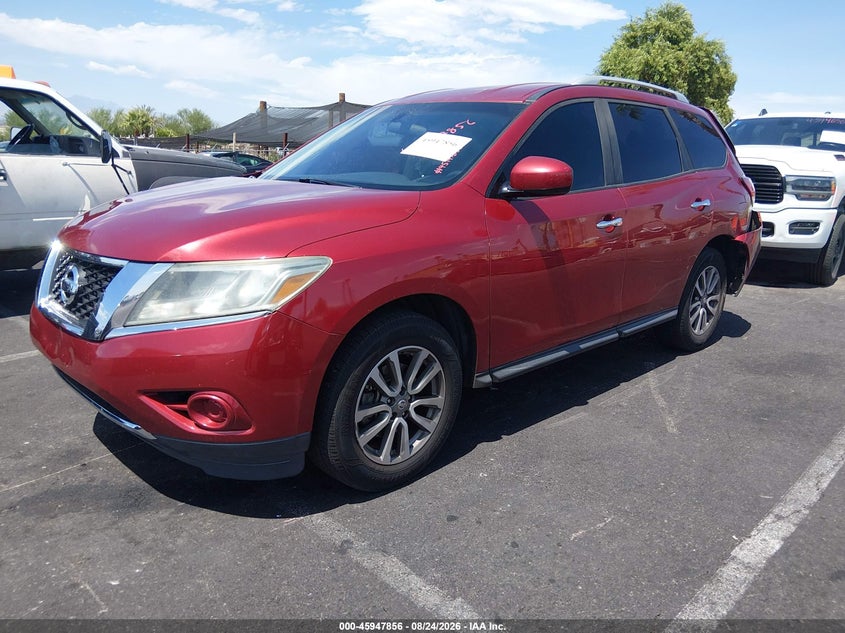 2015 Nissan Pathfinder, Удар сзади, IAAI, VIN 5N1AR2MN2FC668820 — фото 2