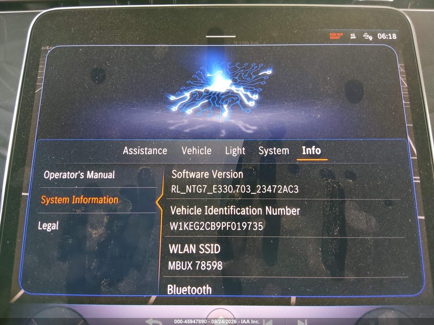 MERCEDES-BENZ EQE 500 2023 VIN W1KEG2CB9PF019735