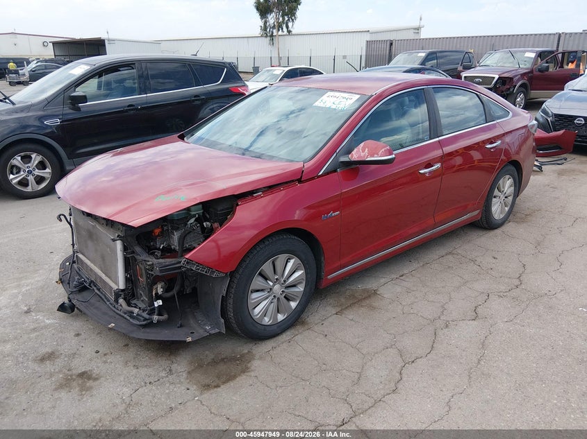 2016 Hyundai Sonata, Удар спереду, IAAI, VIN KMHE24L11GA027820 — фото 2