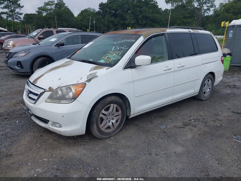 2006 Honda Odyssey Touring, Front End, IAAI, VIN 5FNRL38836B125434 — photo 2
