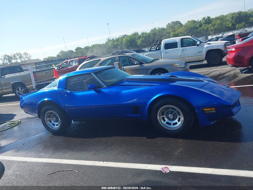 CHEVROLET CORVETTE 1981 VIN 1G1AY8765BS409844