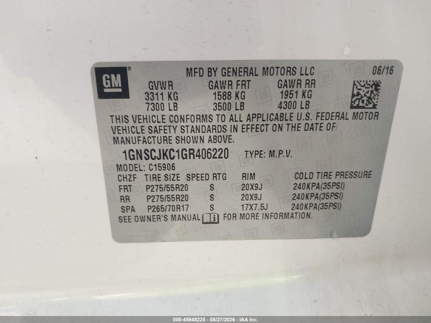 2016 CHEVROLET SUBURBAN LTZ · Фото 9
