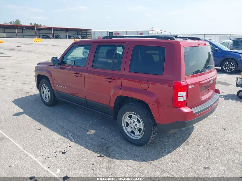 Vin: 1c4njpba1gd648452, lot: 46447480, jeep patriot sport 20163