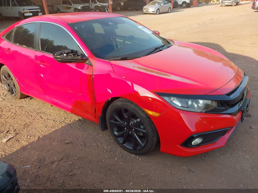 Vin: 2hgfc2f8xkh531183, lot: 46447515, honda civic sport 20191