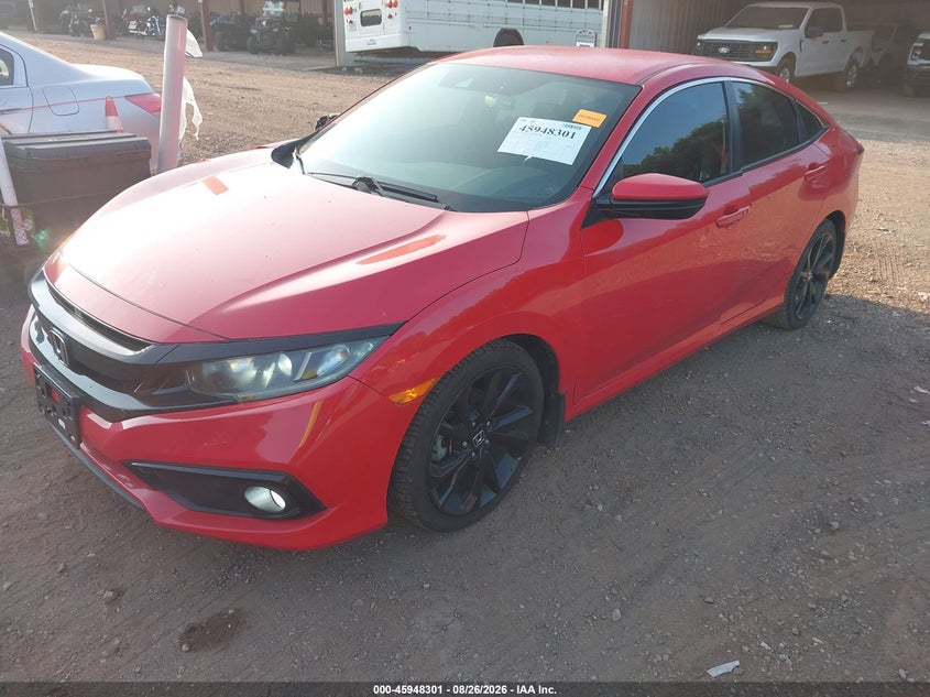 2019 Honda Civic, Right Side, IAAI, VIN 2HGFC2F8XKH531183 — photo 2