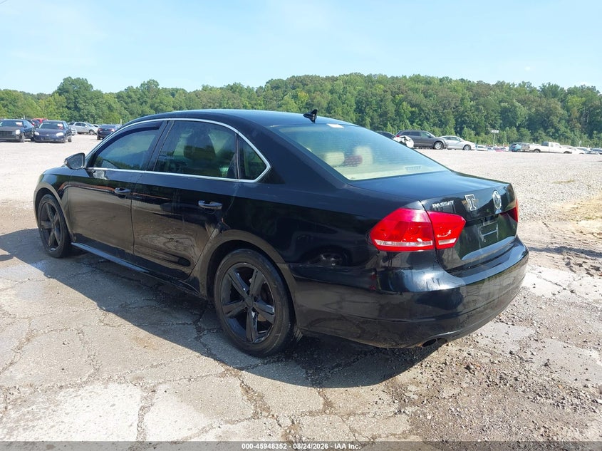 Vin: 1vwbp7a31cc066319, lot: 46447566, volkswagen passat 2.5l se 20123