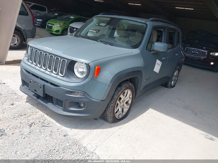 2018 Jeep Renegade, Rear, IAAI, VIN ZACCJABB1JPH64174 — photo 2