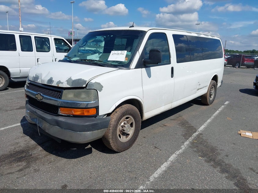 2011 Chevrolet Express, Удар спереду, IAAI, VIN 1GAZGZFG3B1150413 — фото 2