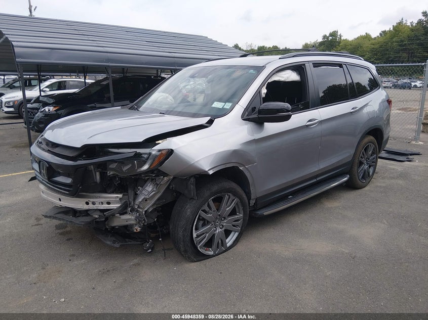 2022 Honda Pilot, Front End, IAAI, VIN 5FNYF6H36NB080271 — photo 2