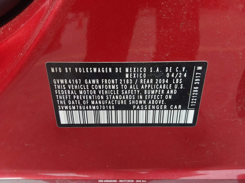 2024 VOLKSWAGEN JETTA 1.5T SEL · Фото 9