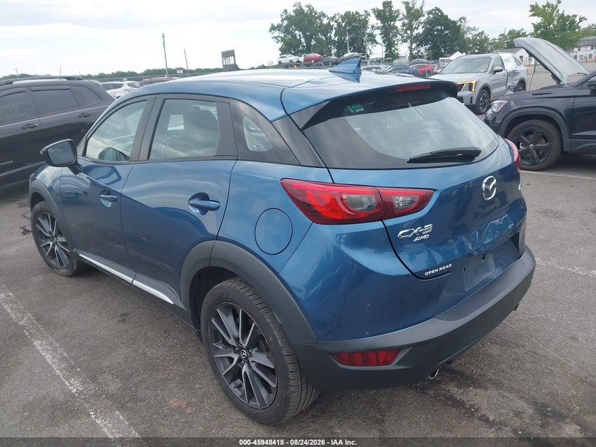 Vin: jm1dkfd77j0314834, lot: 46447632, mazda cx-3 grand touring 20183