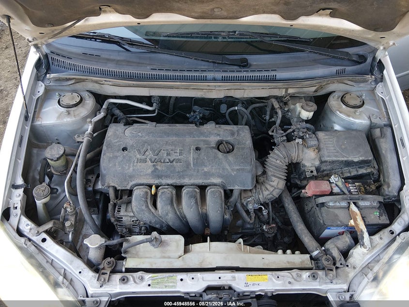 2006 TOYOTA COROLLA SEDAN 1.8L I-4 DOHC, VVT, REGULAR , 126HP
