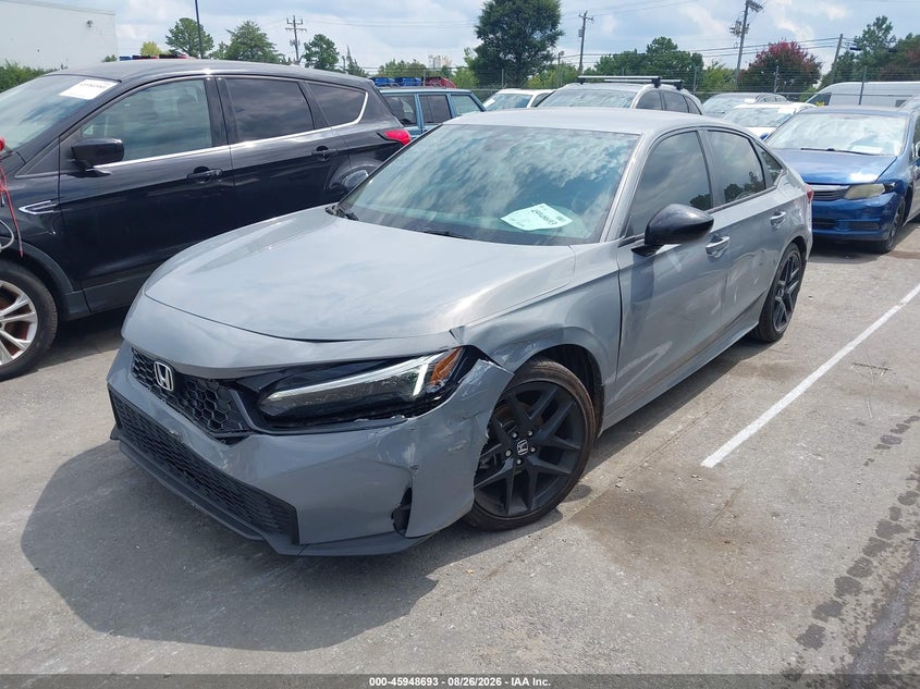 2026 Honda Civic, Left Side, IAAI, VIN 2HGFE2F56TH534907 — photo 2