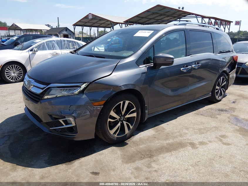 2020 Honda Odyssey, Левый бок, IAAI, VIN 5FNRL6H97LB009482 — фото 2