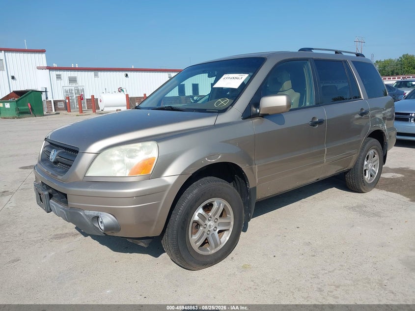2003 Honda Pilot, Обычный износ, IAAI, VIN 2HKYF18523H617964 — фото 2