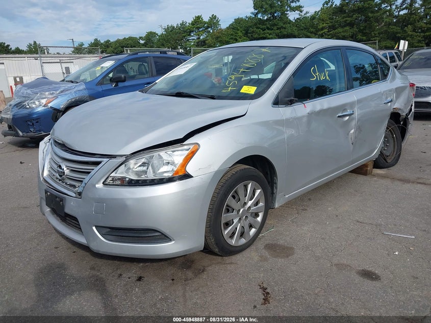 2014 Nissan Sentra, Левый бок, IAAI, VIN 3N1AB7AP1EL681415 — фото 2