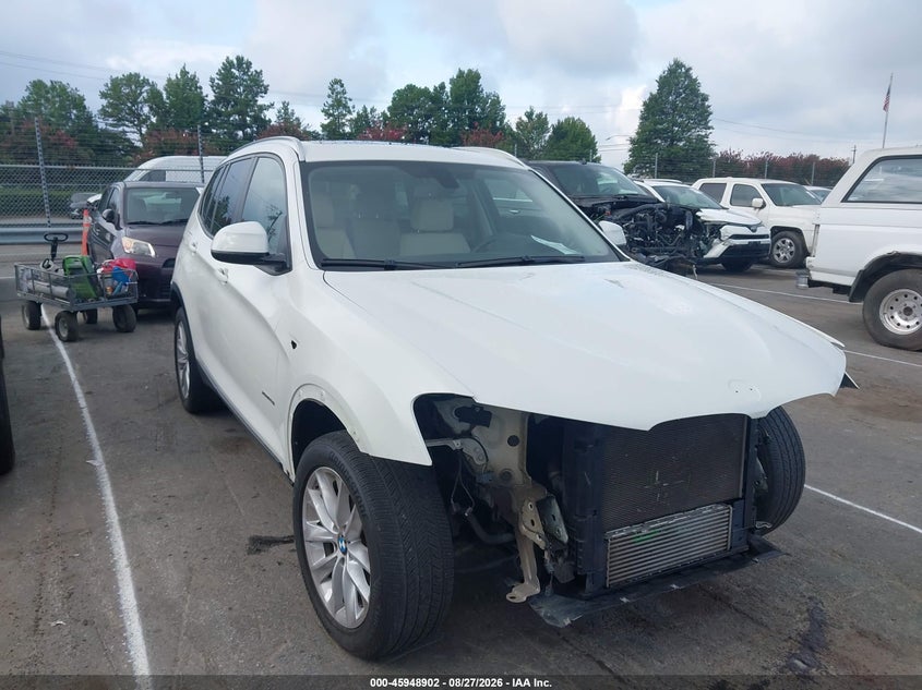 2017 BMW X3 xDrive28I, Перёд, IAAI, VIN 5UXWX9C57H0T08603