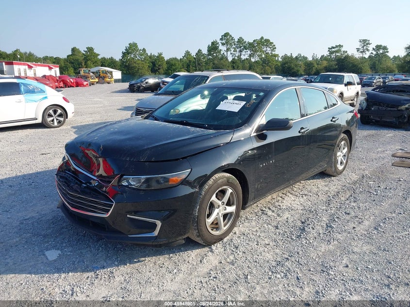 2018 Chevrolet Malibu, Удар спереду, IAAI, VIN 1G1ZB5ST8JF277413 — фото 2