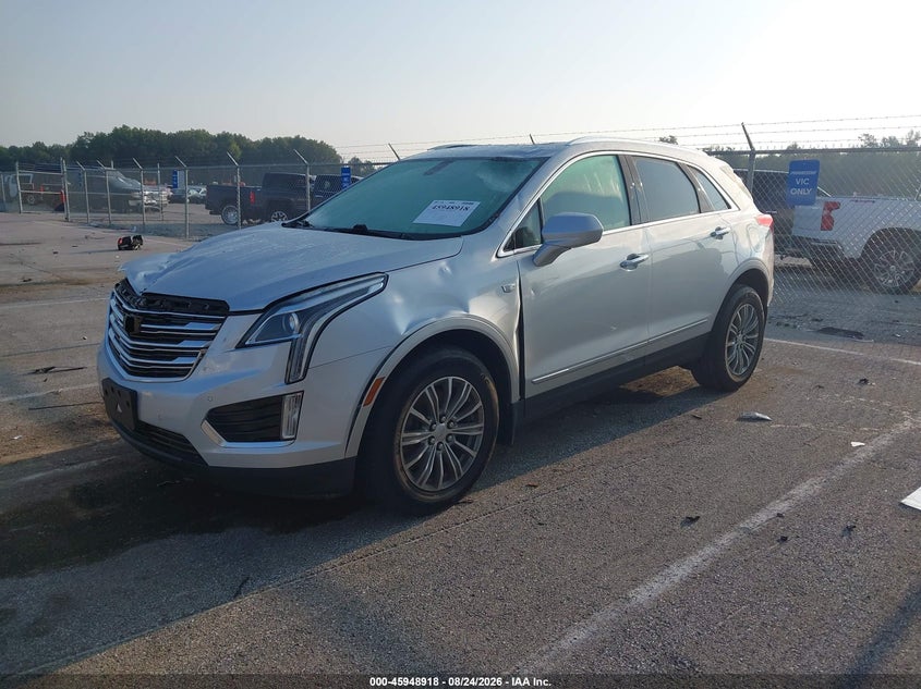 2017 Cadillac XT5, Стихія, IAAI, VIN 1GYKNBRS9HZ235122 — фото 2