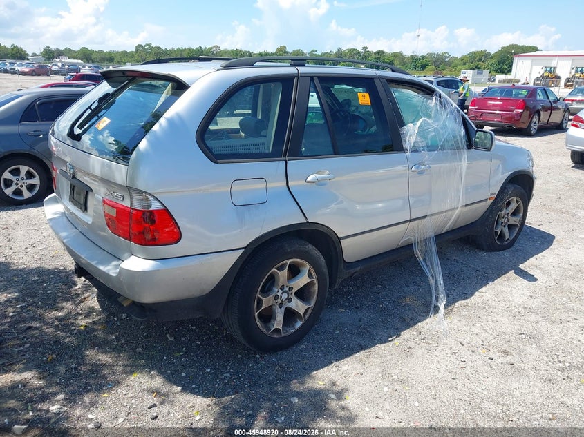 2002 BMW X5 SPORT UTILITY VEHICLE 3.0L I-6 DOHC, VVT, 225HP