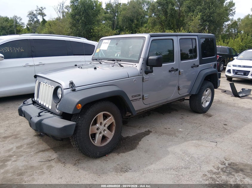 2016 Jeep Wrangler, Right Front, IAAI, VIN 1C4BJWDG4GL278960 — photo 2