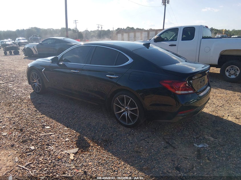 Vin: kmtg44la7mu073011, lot: 46448317, genesis g70 2.0t rwd 20213