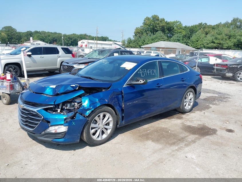 2019 Chevrolet Malibu Lt, Front End, IAAI, VIN 1G1ZD5ST1KF172630 — photo 2
