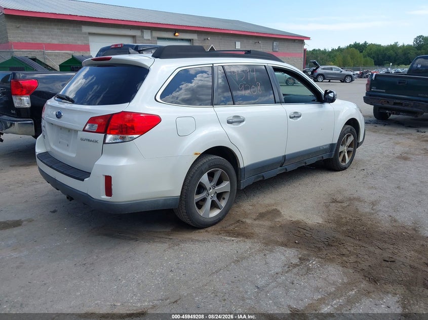 Vin: 4s4brcsc0d3299447, lot: 46448422, subaru outback 2.5i limited 20134