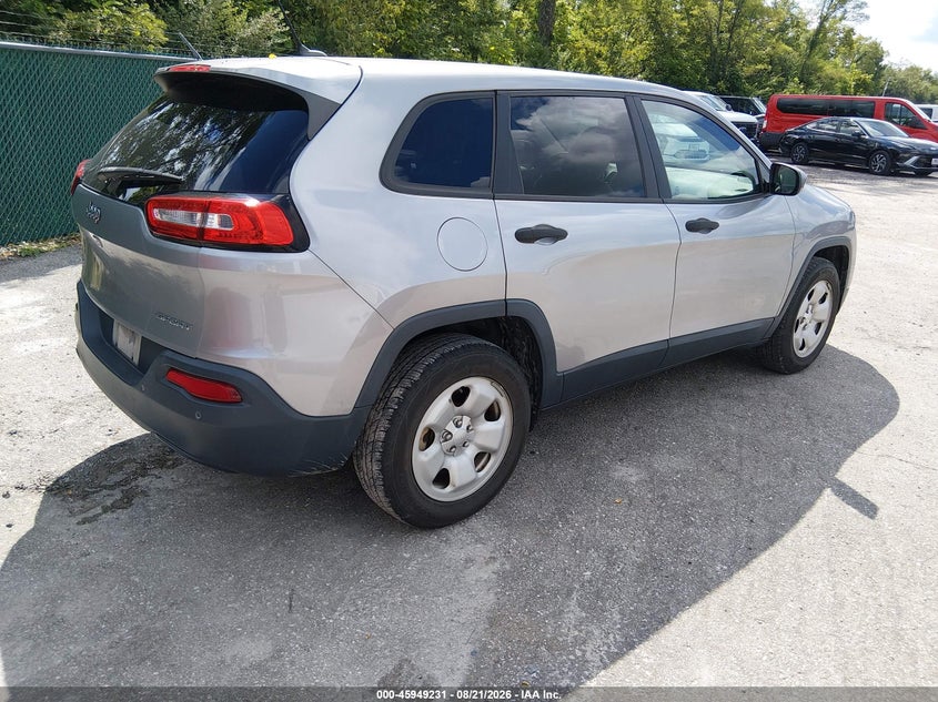 Vin: 1c4pjmab0hw664214, lot: 46448445, jeep cherokee sport 20174
