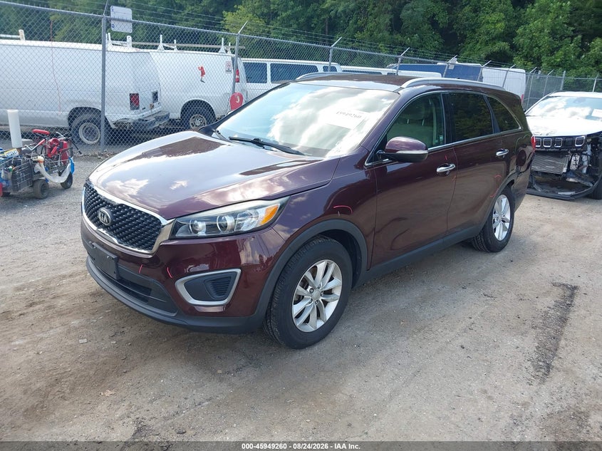 2016 Kia Sorento, Left Rear, IAAI, VIN 5XYPG4A31GG170897 — photo 2