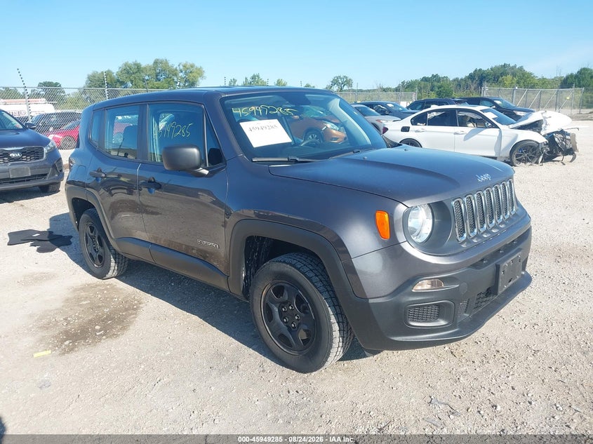 Vin: zaccjbab0jph99313, lot: 46448499, jeep renegade sport 4x4 2018 img_1