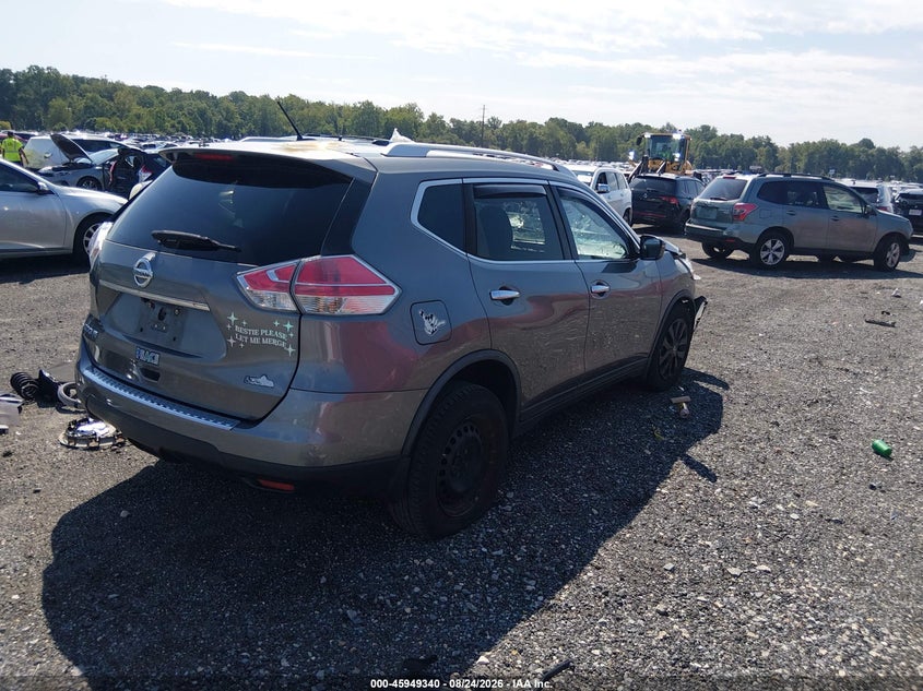 2016 NISSAN ROGUE auction photo 4