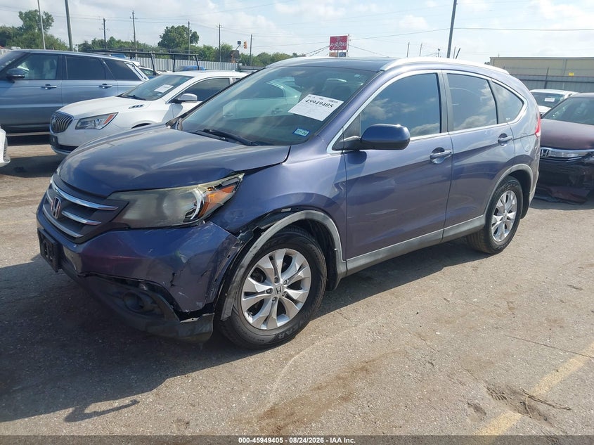 2012 Honda CR-V, Левый перёд, IAAI, VIN 5J6RM3H75CL039596 — фото 2
