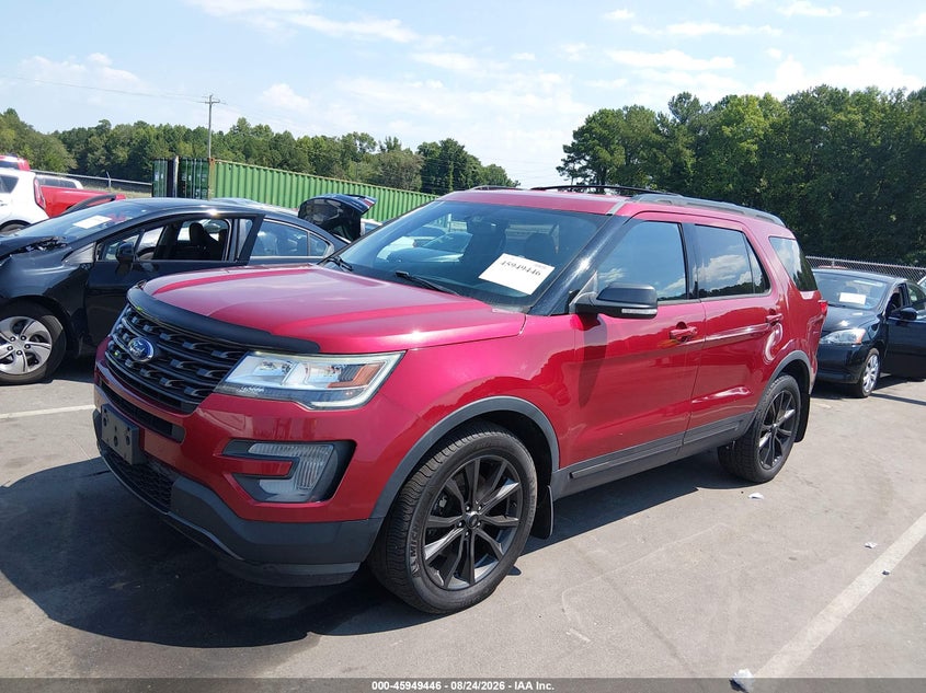 2017 Ford Explorer, Unknown, IAAI, VIN 1FM5K8D89HGD07888 — photo 2