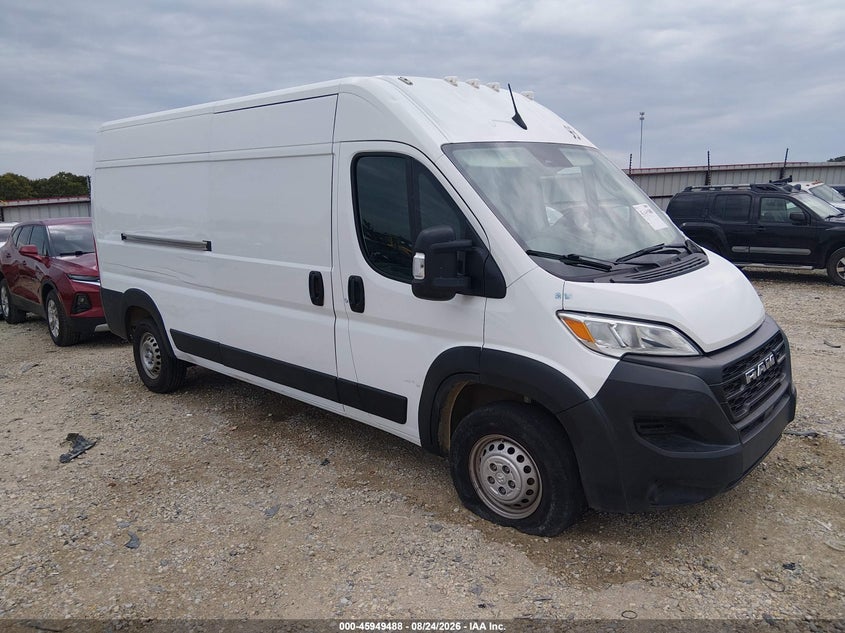 Vin: 3c6lrvdg7pe606010, lot: 46448702, ram promaster 2500 high roof 159 wb 20231