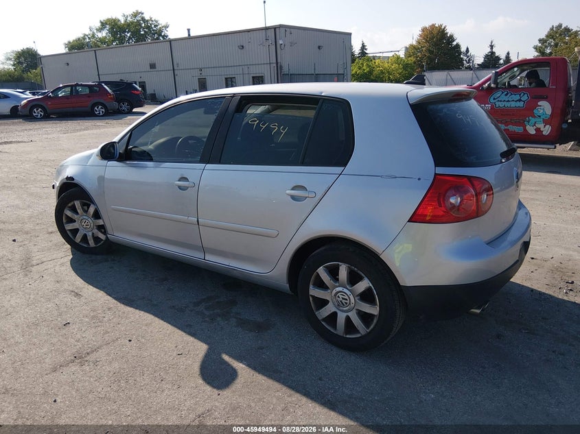 VOLKSWAGEN RABBIT 2009 VIN WVWDA71K49W095356