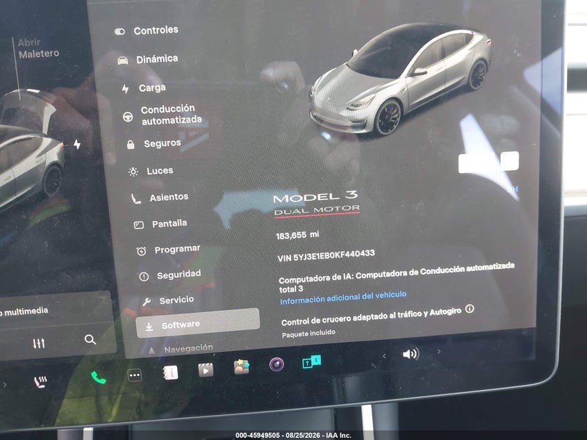 2019 TESLA MODEL 3 auction photo 7