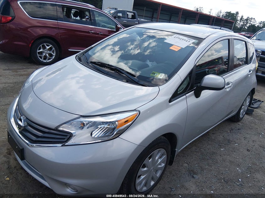2014 Nissan Note, Rear, IAAI, VIN 3N1CE2CP0EL424780 — photo 2