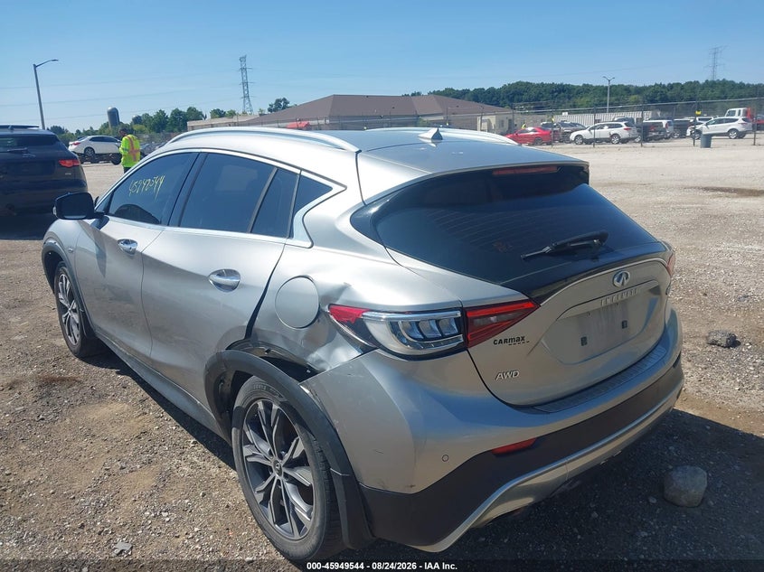 Vin: sjkch5cr0ha022760, lot: 46448758, infiniti qx30 premium 20173
