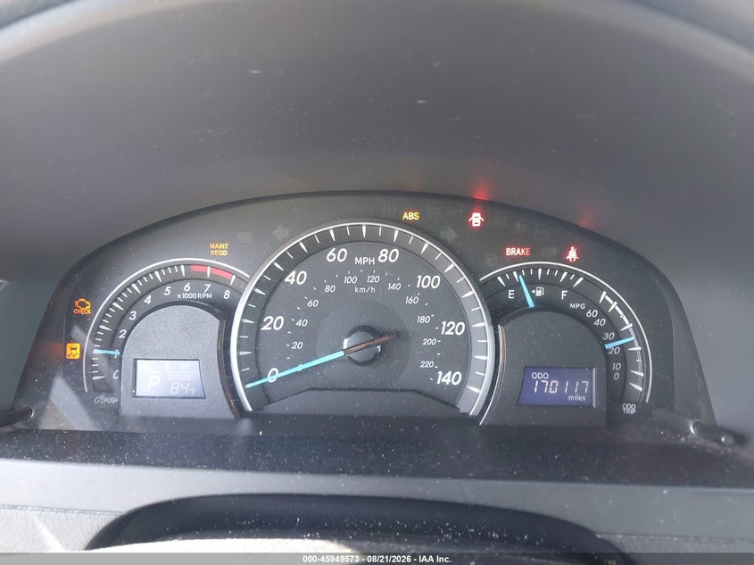 2013 TOYOTA CAMRY auction photo 7
